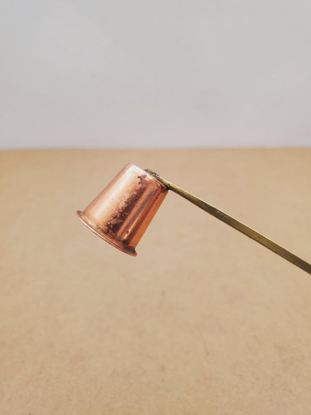 Vintage Brass Candle Snuffer Wand, Perfect Patina, Home Decor - Antique Brass